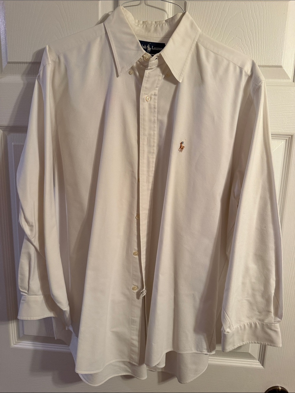 Polo by Ralph Lauren Men's Off-White Button-Down Dress Shirt